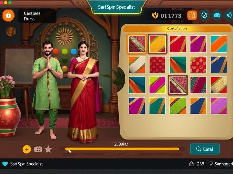 Sari Spin Specialist community event showcasing player creations